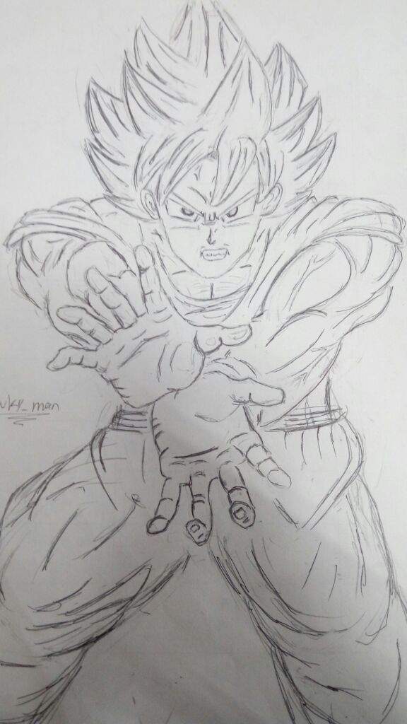 Drawing Goku's kamehameha | DragonBallZ Amino