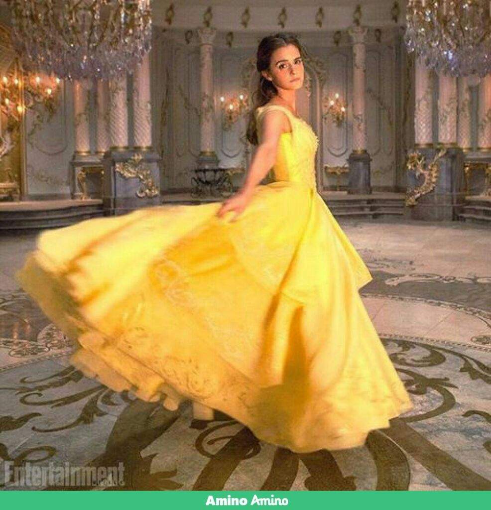 Yellow Ballgown Emma Watson As Belle Disney Amino