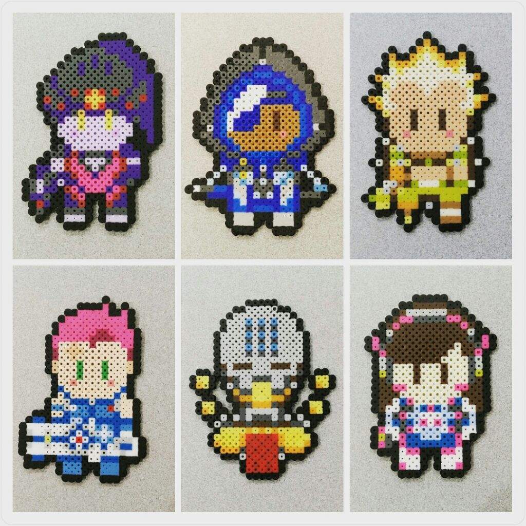 Overwatch Perler/Artkal Beads Coasters set #2 | Crafty Amino