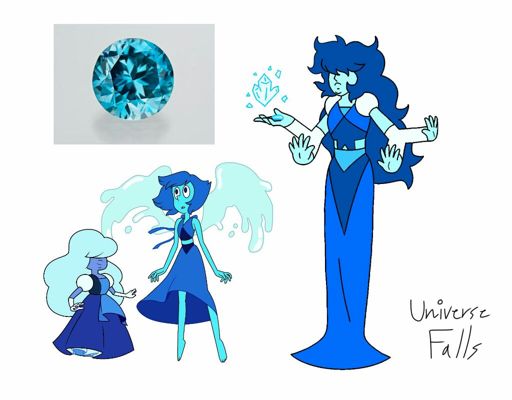 Lapis + Sapphire Fusion - Blue Zircon | Cartoon Amino