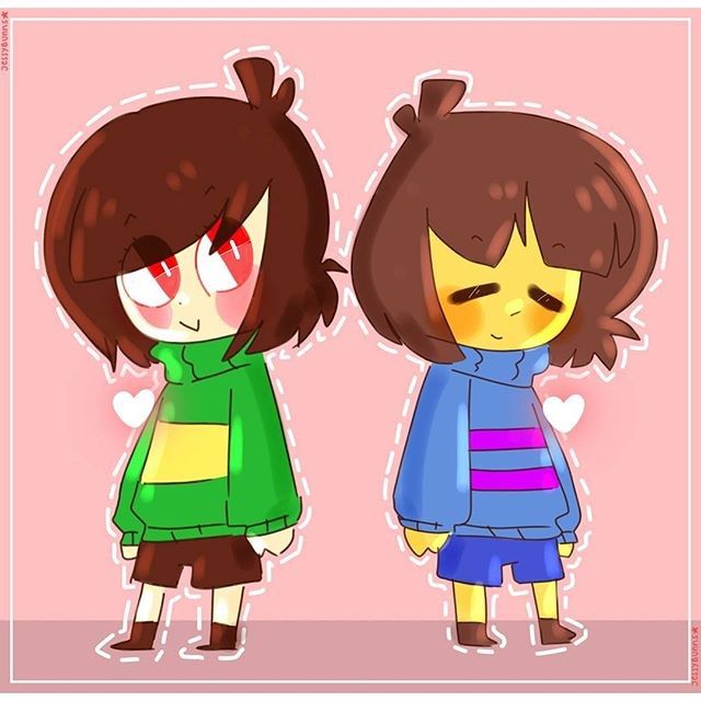 Kawaii Frisk And Chara | Undertale Amino