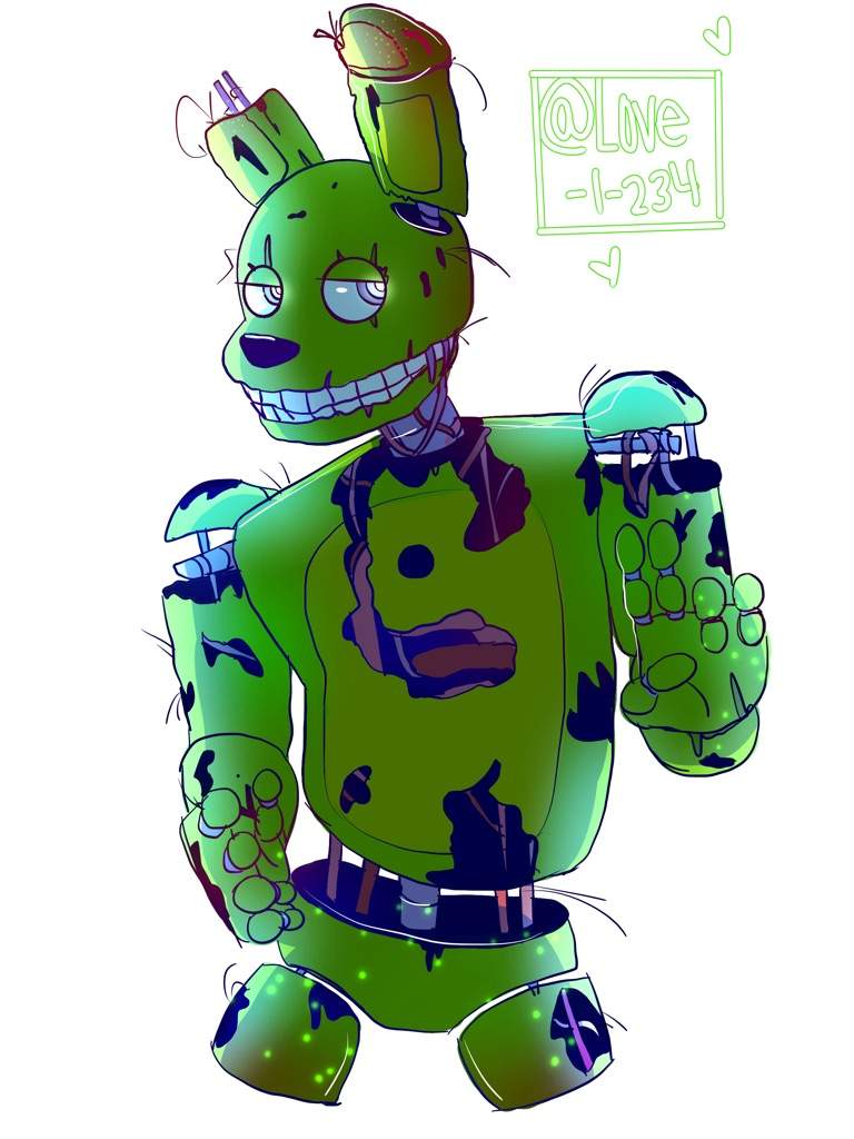 (ﾉ ヮ )ﾉ*:･ﾟ springtrap drawing | Five Nights At Freddy's Amino