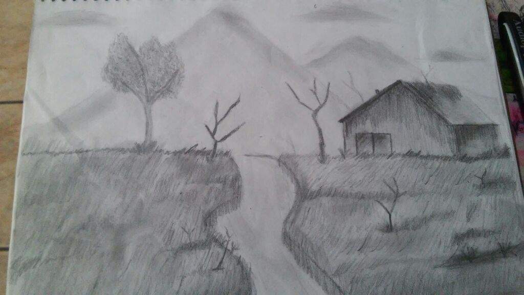 Dibujo de un hermoso paisaje. | •Arte Amino• Amino