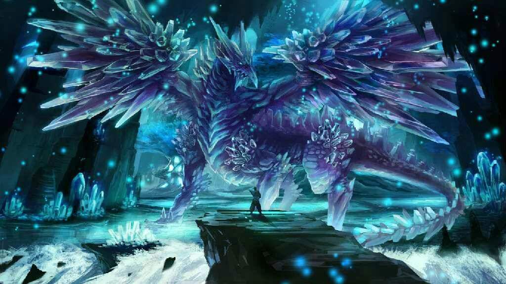 ice and crystal dragons | Anime Amino