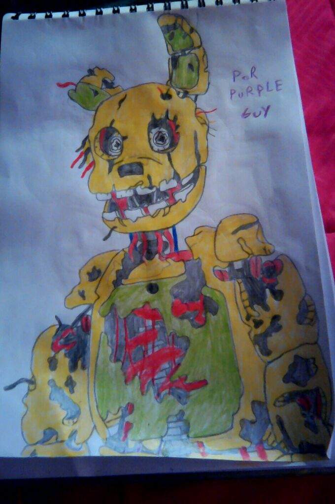 Springtrap Dibujo Fnaf Amino Español Amino 5391