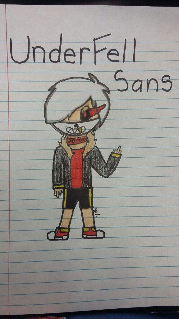 Underfell Sans Drawing Undertale Amino