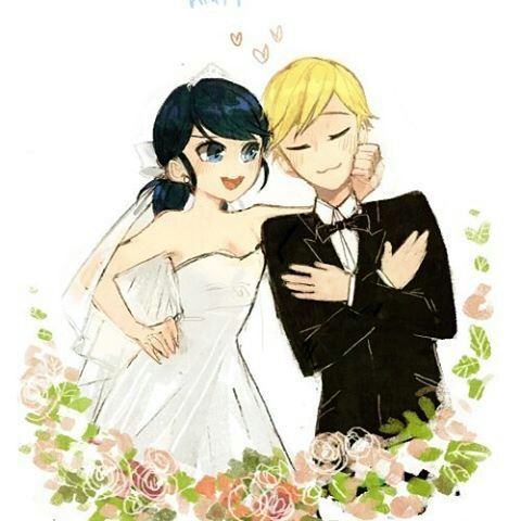 Imagenes de la boda de marinette y adrien | •Miraculous Ladybug Español ...