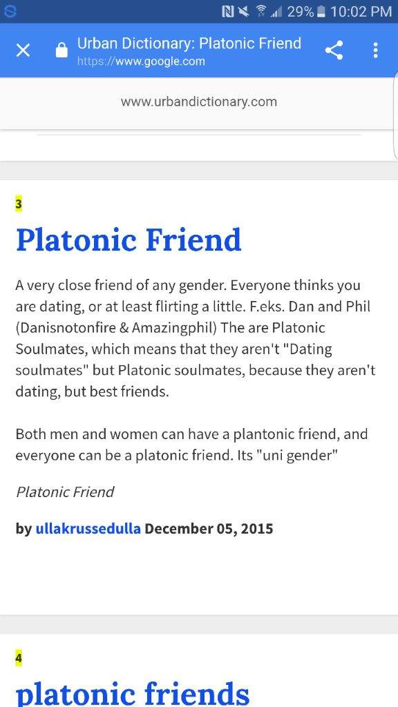 The Urban Dictionary definition of platonic friends | The Phandom Amino