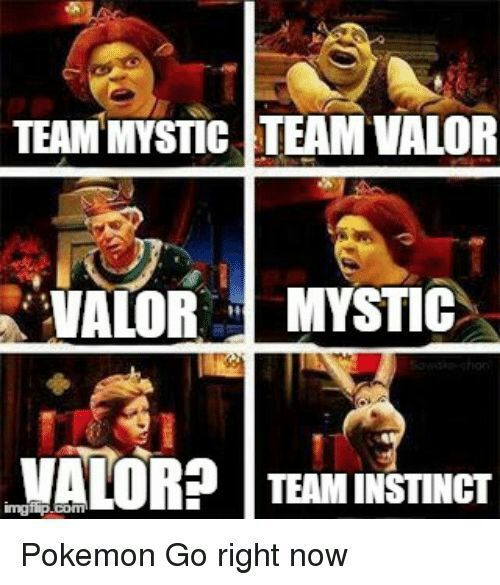 What Team Instinct Mystic Or Valor Pokemon Amino