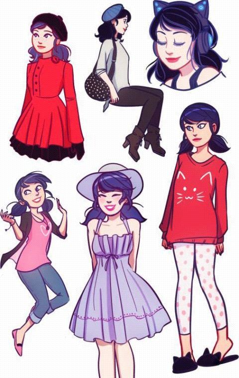 Cual ropa te parece mas bonita para marinette | •Miraculous Ladybug  Español• Amino