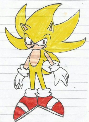 Mi dibujo de super sonic | Sonic the Hedgehog Español Amino