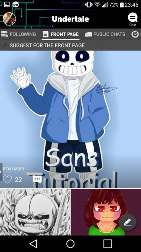 Front page | Undertale Amino