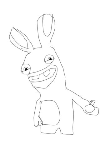 rabbid invasion coloring pages