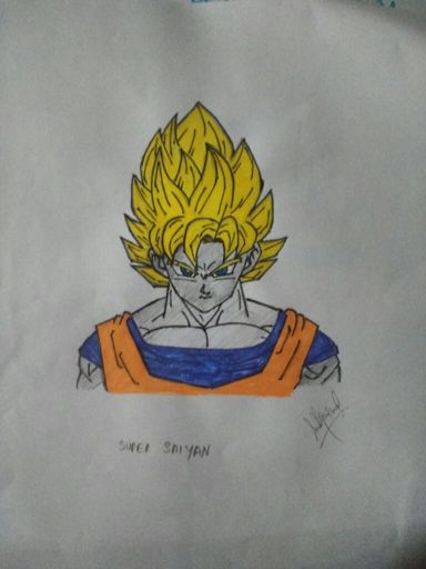 Drawing Super Saiyan Goku inspired by Yair Sasson Art😊 | DragonBallZ Amino