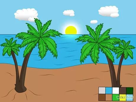 Como dibujar paisajes de playa | DibujArte Amino