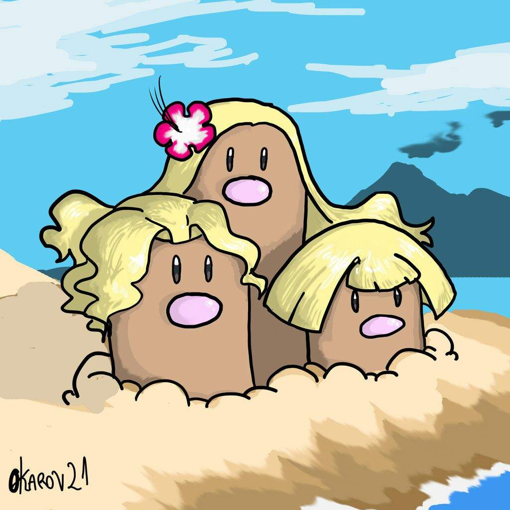 Dugtrio Alola | •Pokémon• En Español Amino