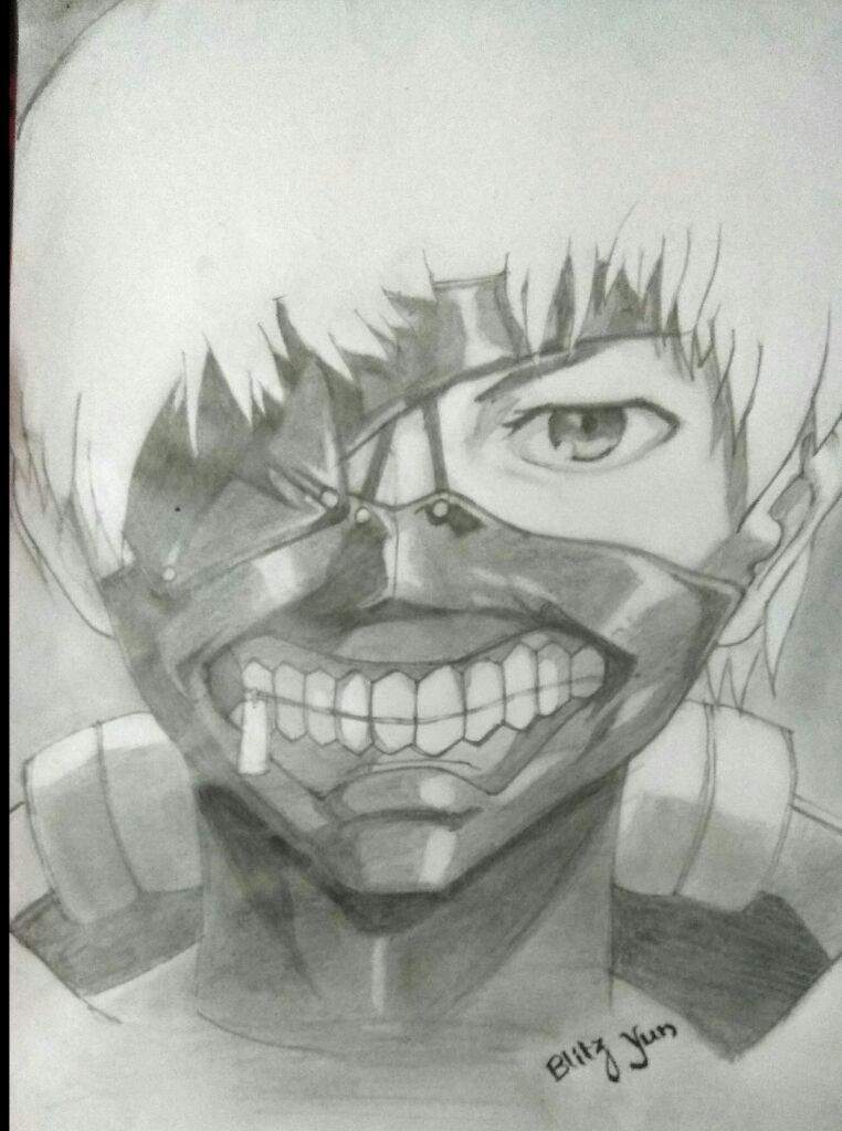 My pencil art Kaneki Tokyo ghoul Anime Amino