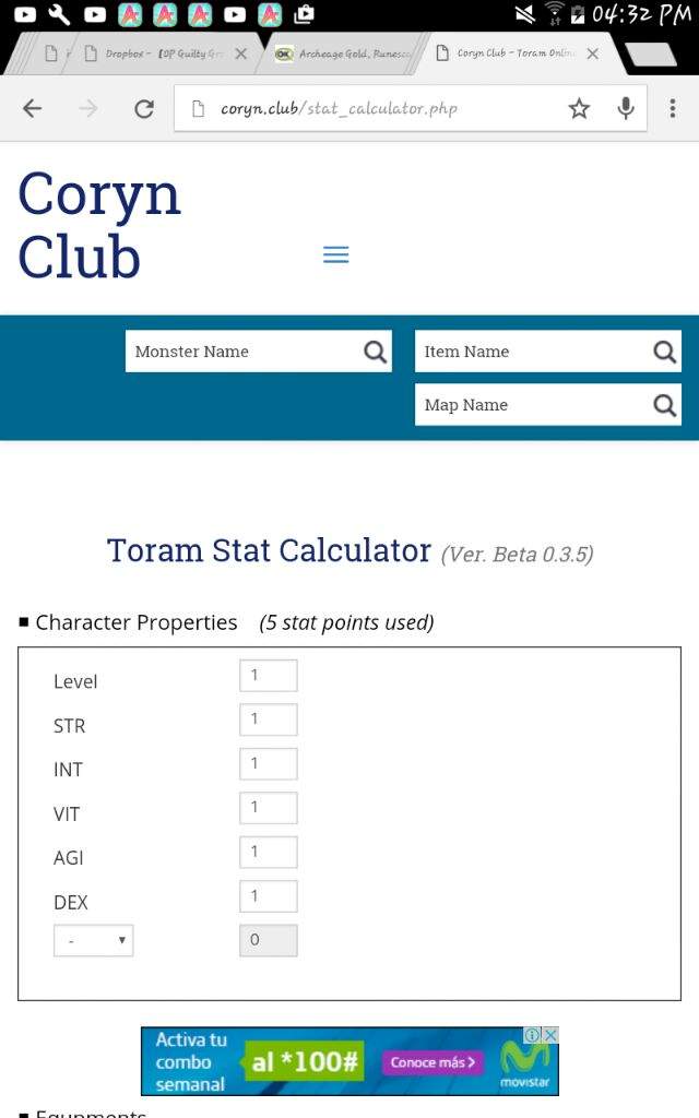 Coryn Club - Toram Online Database & Tools | Toram Online En Español Amino