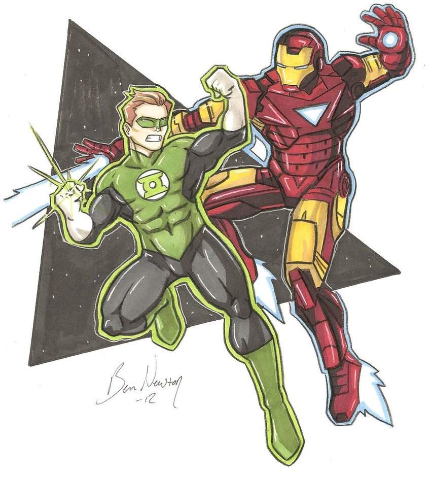 Green Lantern Vs Iron Man.