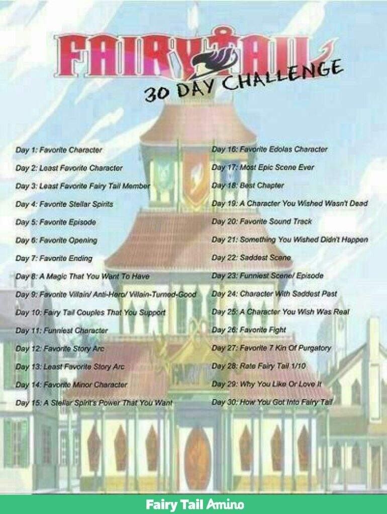 30 Day Fairy Tale Challenge Fairy Tail Amino