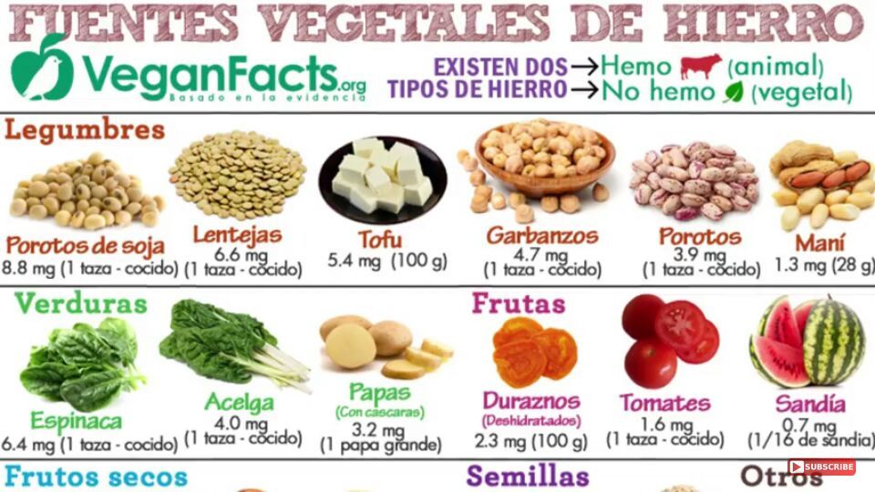 FUENTES DE HIERRO VEGETALES | Vegan Amino
