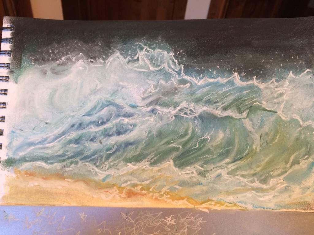 Ocean waves (Chalk Pastel) 🌊 | Art Amino