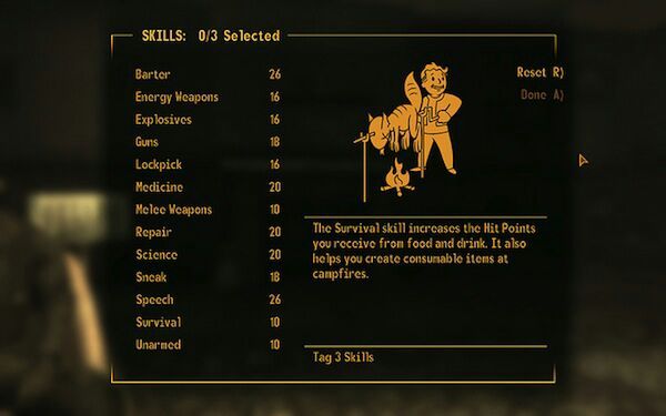 best skills fallout new vegas