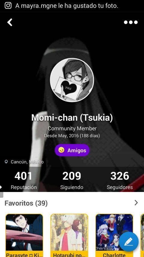 Gracias Por Tu Like Momi-chan 