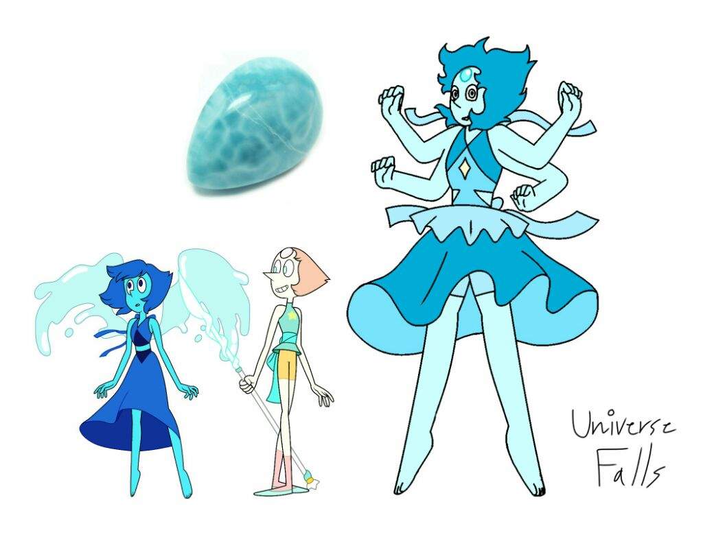 Lapis + Pearl Fusion - Larimar | Cartoon Amino