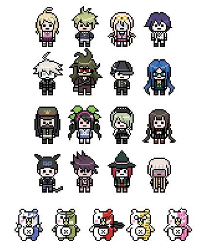 DRV3 8-BIT SPRITES | Danganronpa Amino