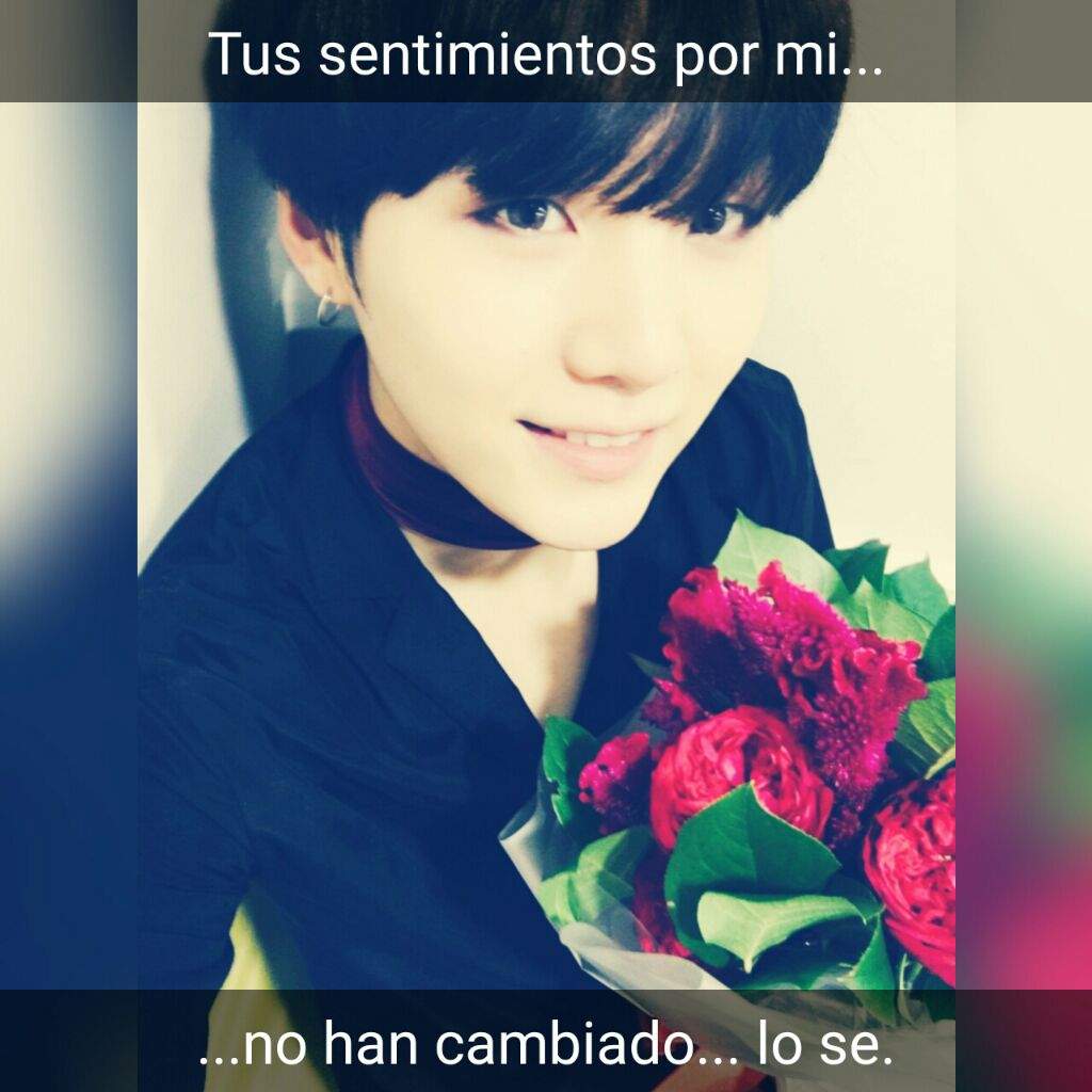 En esta foto o verán utilice a Baekho De Nu est La frase es del cover en espa±ol de la canci³n "Let me now" del famoso grupo masculino "BTS"