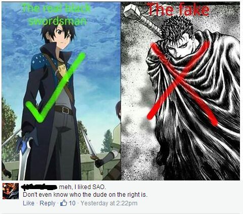 Guts Vs Kririto Anime Amino