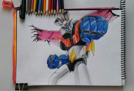 COMO DIBUJAR Y PINTAR A MAZINGER Z (PASO A PASO)| HOW TO DRAW AND PAINT ...