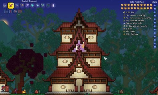 Built this house for the truffle npc. | Terraria Amino Amino