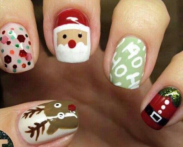 UÑAS NAVIDEÑAS??? | ✨Moda y belleza✨ Amino