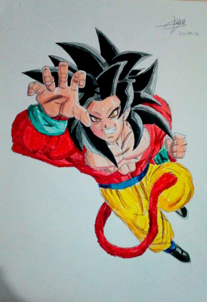 Dibujo de Goku Ssj4 | •Naruamino• Amino