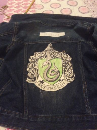 slytherin denim jacket