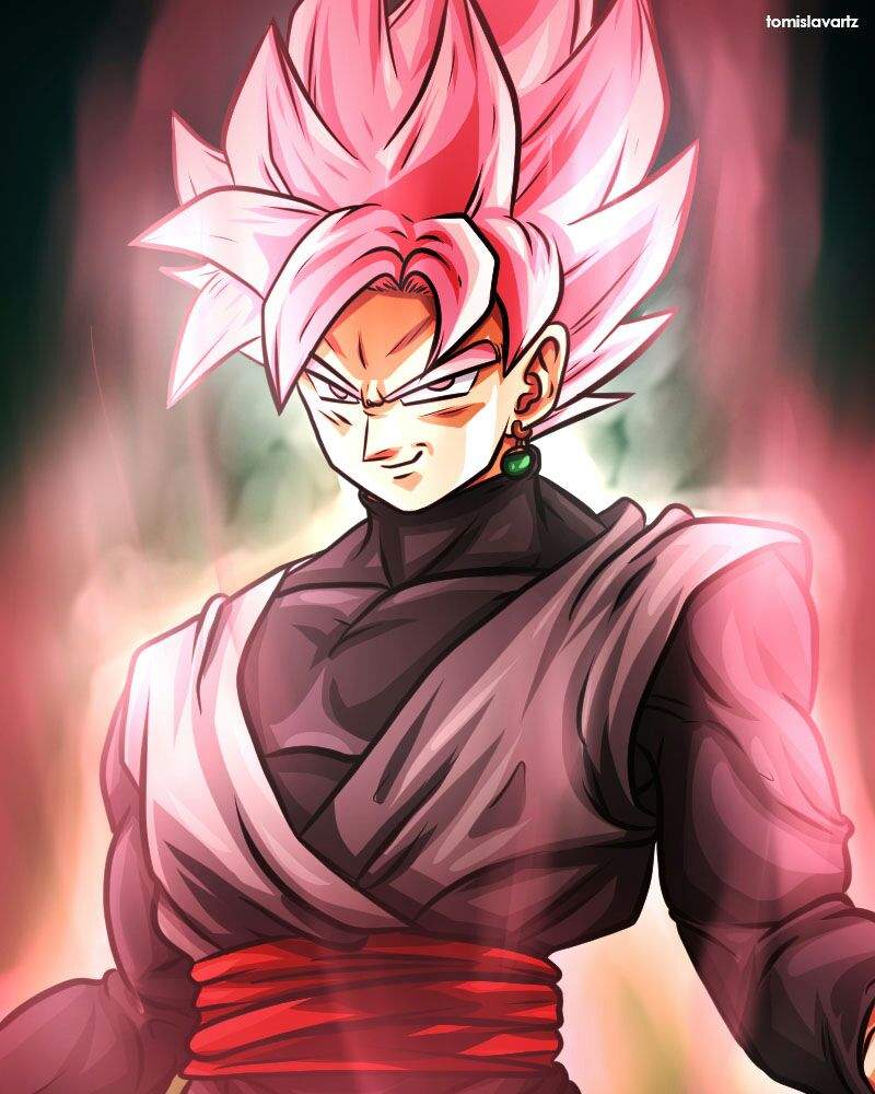 Arale Vs Goku Black (Rose) .