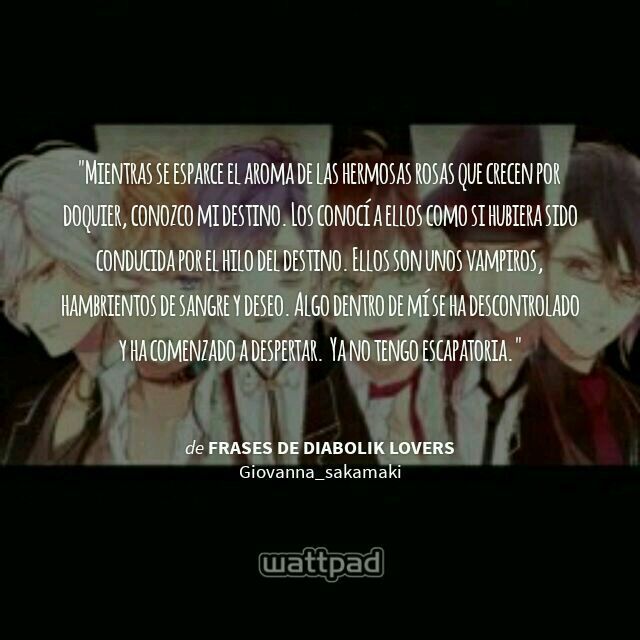 Frases. | Diabolik Lovers Amino Oficial Amino