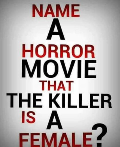 Name A Horror Movie With A Female Slasher | Horror Amino