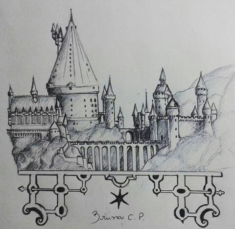 Hogwarts fan art | ⚡.HARRY POTTER.⚡ Amino