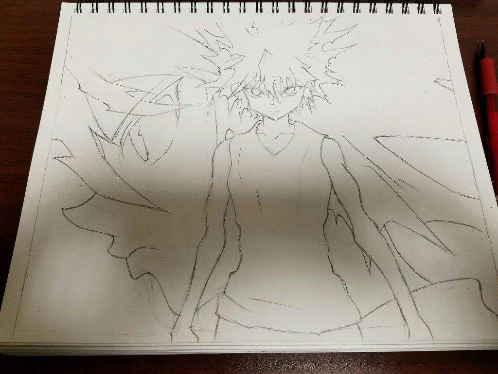 Finished Request Killua Godspeed Drawing Tutorial Anime Amino