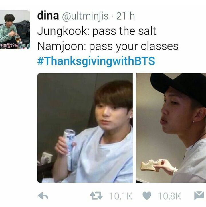 Thanksgiving with BTS meme KPop Amino