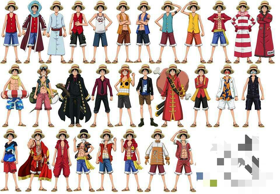 Luffys All Outfits One Piece Amino.