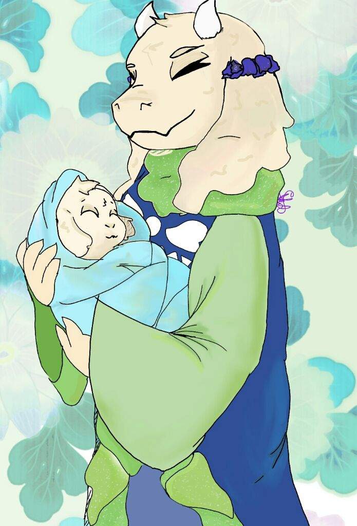 Bluebelltale Toriel And Baby Asriel Fanart Undertale Amino