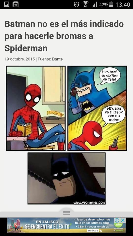 Memes de batman y Spider-Man. | •Cómics• Amino