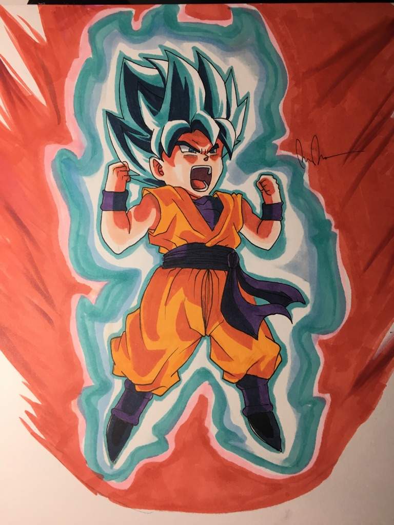 Super Sayain Blue Kaioken Goten Xd Dragonballz Amino 4205