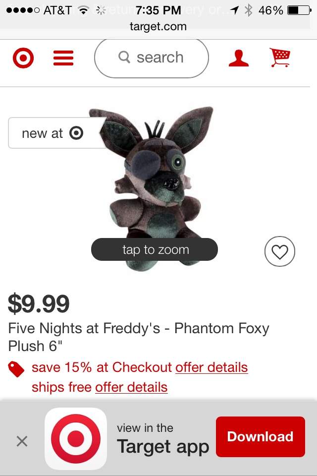 phantom foxy plush target