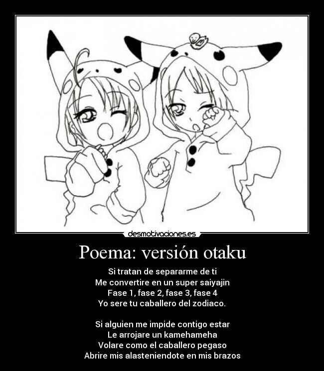 Poema versión Otaku | •Anime• Amino