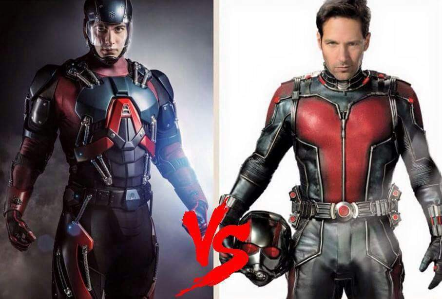 Ant-man (Scott Lang) vs the atom (Ray Palmer) .